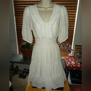Elegant White Women's Dress